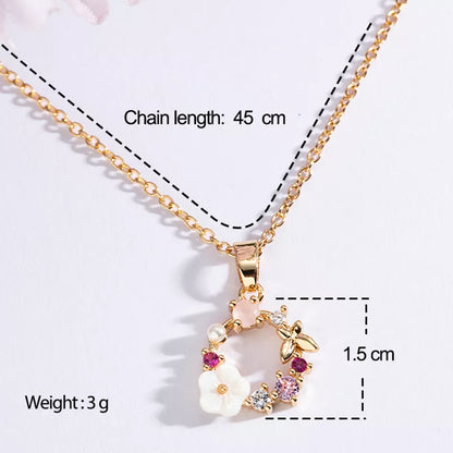 Fashion Wedding Bridal Zirconia Jewelry Sets For Women Romantic Shell Flower Choker Elegant Pearl Necklaces Earrings Bijoux Gift