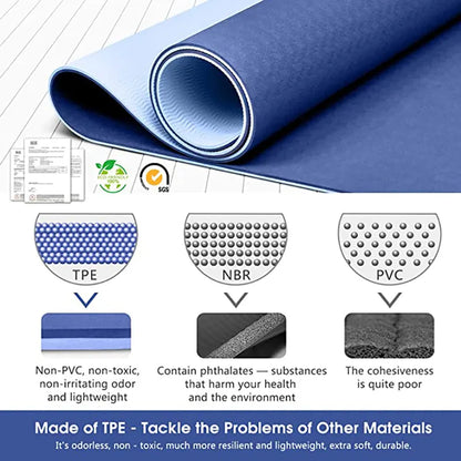 AlignFlex TPE Yoga Mat with Position Line