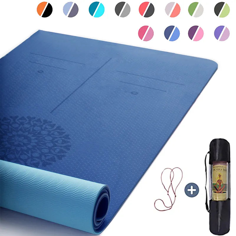 AlignFlex TPE Yoga Mat with Position Line