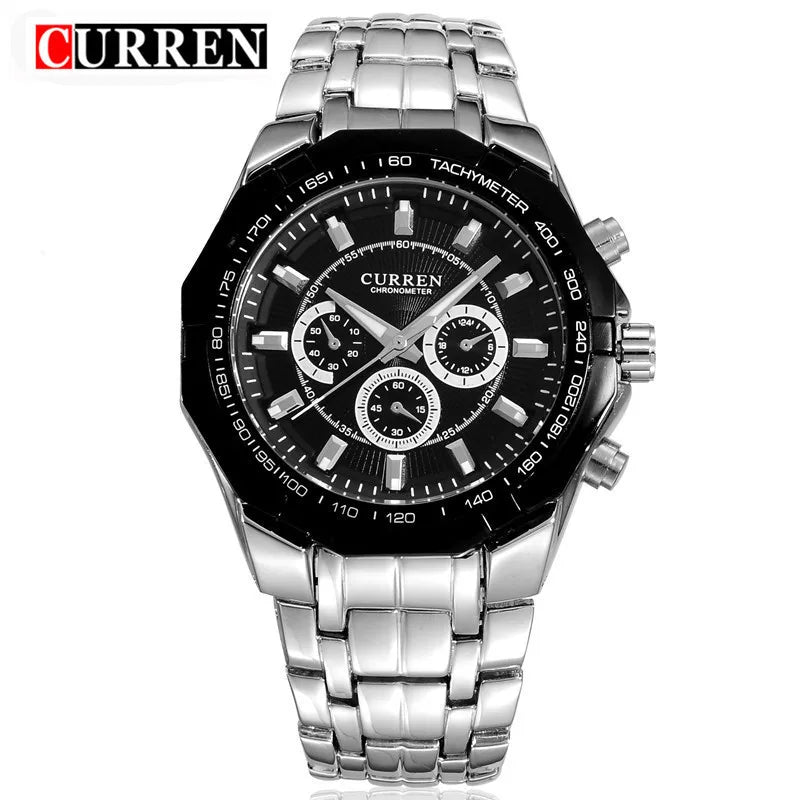 Top Brand Luxury Watch CURREN Casual Military Quartz Sports Wristwatch Full Steel Waterproof Men's Clock Relogio Masculino