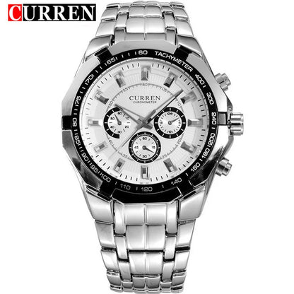 Top Brand Luxury Watch CURREN Casual Military Quartz Sports Wristwatch Full Steel Waterproof Men's Clock Relogio Masculino