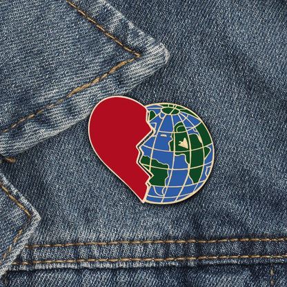 2pcs/set Broken Heart Wine Bottle Enamel Pins Fashion Love Brooch for Lover Denim Jackets Metal Badge Pin Backpack Jewelry Gifts