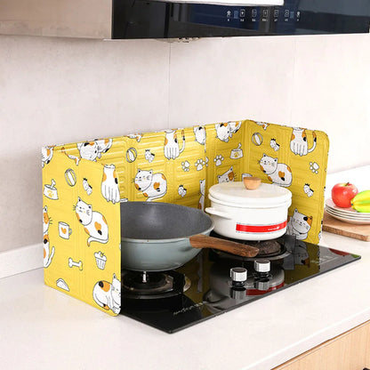 1Pc Kitchen Cooking Frying Oil Splash Screen Cover Anti Splatter Shield Guard Aluminium Foil Scald Proof Board Protection Plate