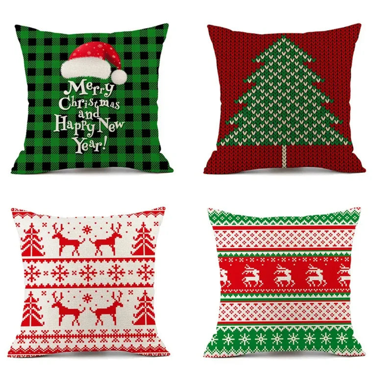 FestiveVibes Christmas Plaid Pillowcase Set