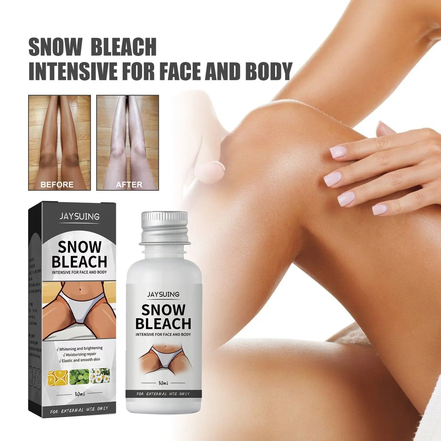 Underarm lightening cream Elbow Knees Joint Removal Intimate Parts Dark Spots Melanin Snow Bleach Cream 30ml