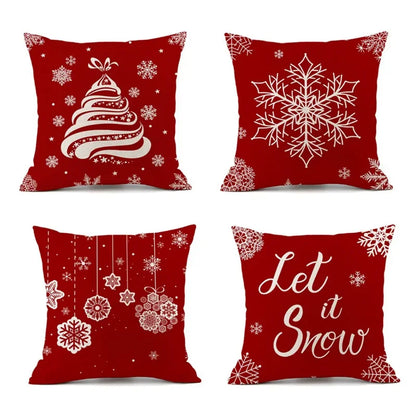 FestiveVibes Christmas Plaid Pillowcase Set