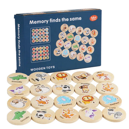 MatchMate Memory Chess - Wooden Puzzle Game