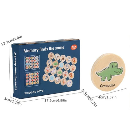 MatchMate Memory Chess - Wooden Puzzle Game