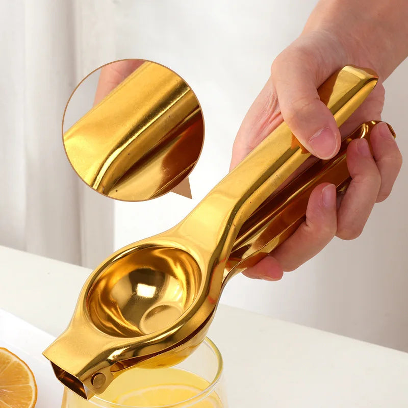 1 Pcs Lemon Squeezer Stainless Steel Orange Fruit Juicer Squeezer Orange Juicer Handle Press Multifunctional Kitchen Tools