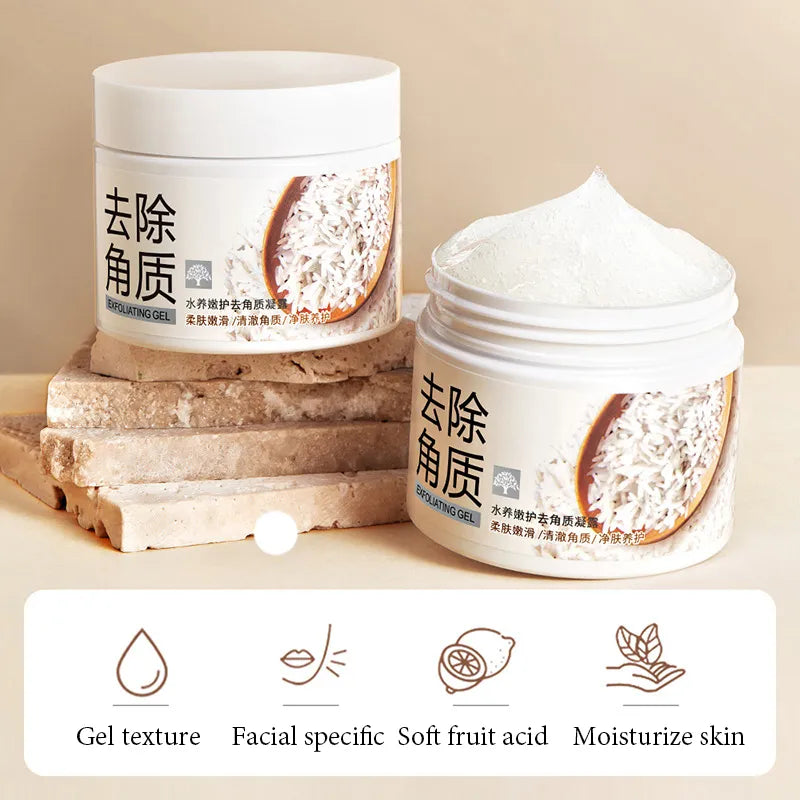 BIOAQUA White Rice Face Exfoliating Gel Moisturizing Nourishing Skincare Facial Scrub Face Cream Facial Exfoliants Skin Care