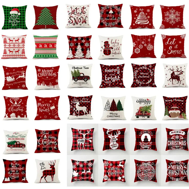 FestiveVibes Christmas Plaid Pillowcase Set