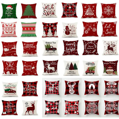 FestiveVibes Christmas Plaid Pillowcase Set