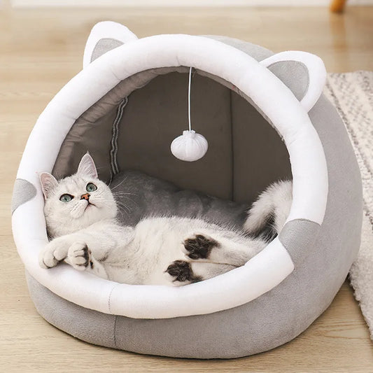 CozyPaws Cute Cat Bed & Pet Hous